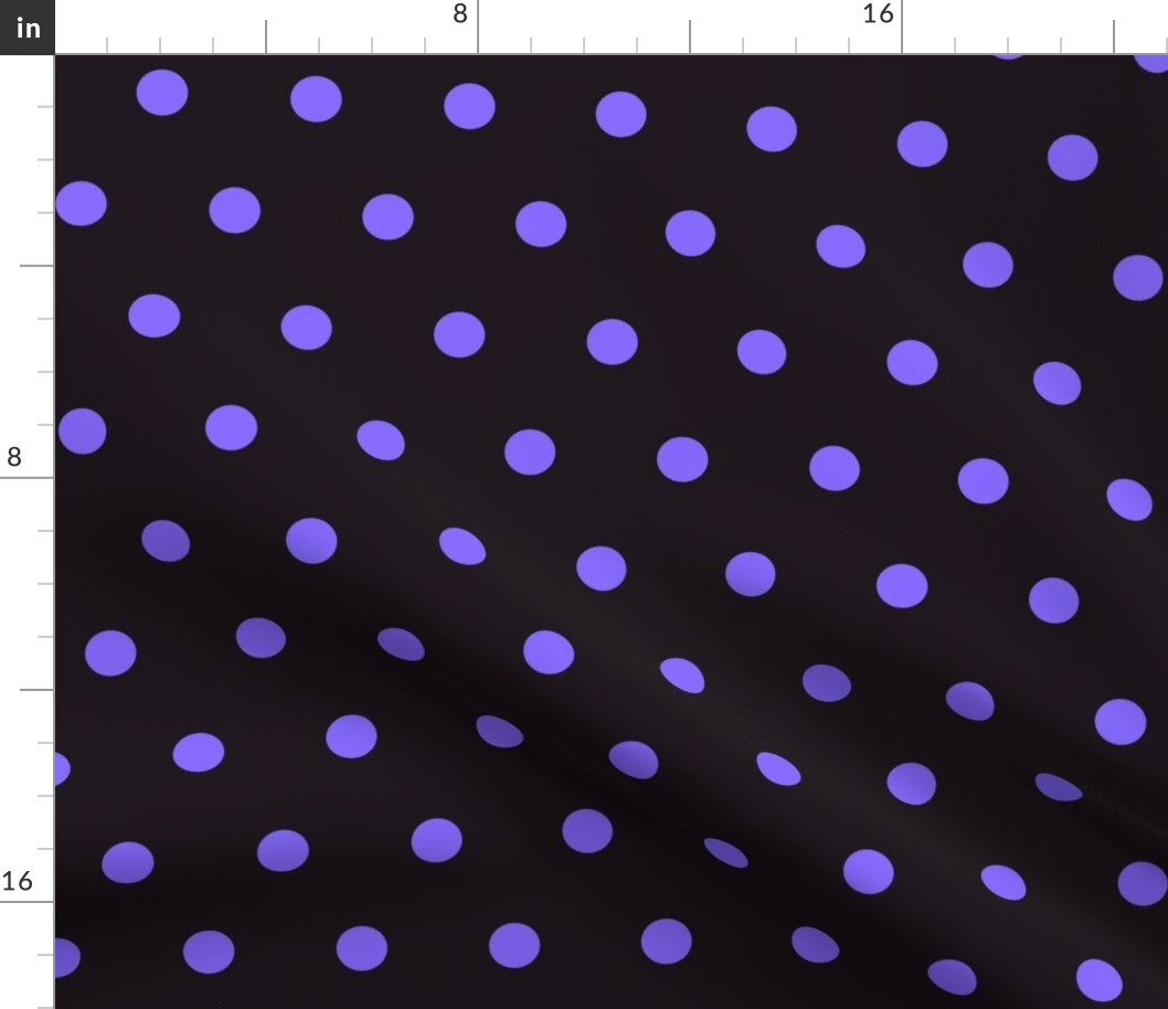 Halloween Polka dots purple black large Wallpaper