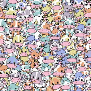 Cute Cow Party in Pastel 