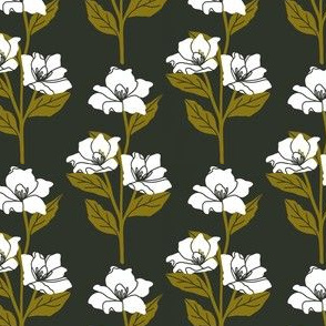 Grey and olive woodblock lilies- 3.6”