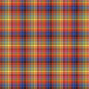 Bright Red, Yellow and Blue Plaid - Medium Scale