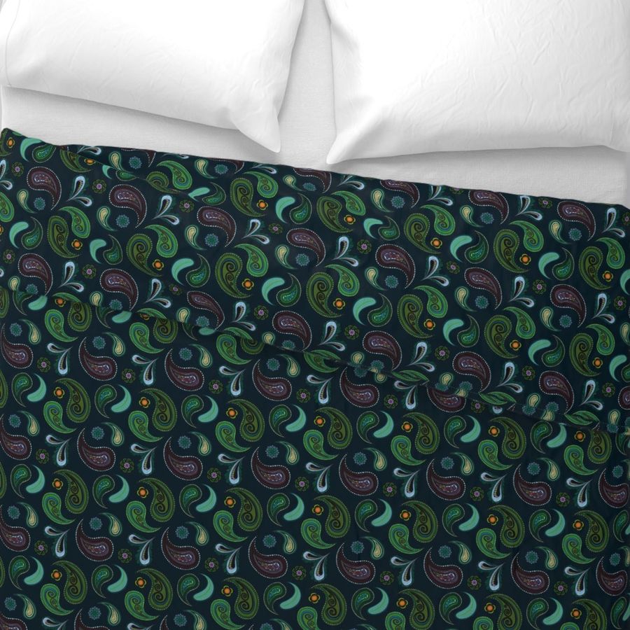 Kates Teal Paisley