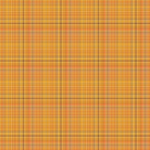 Orange Fine Line Plaid - Medium Scale