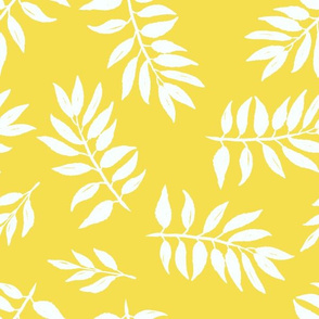 White leaves on yellow