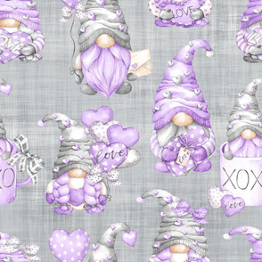 lilac gnome grey linen