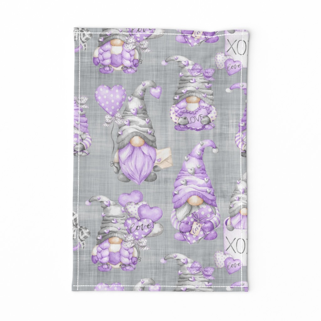 lilac gnome grey linen