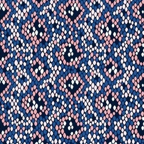Snakeskin Pattern (Blue and Pink) – Extra Small Scale