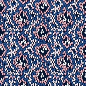 Snakeskin Pattern (Blue and Pink) – Small Scale