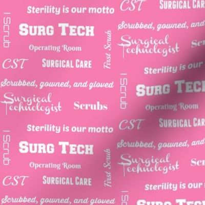 CST, Surg Tech - pink