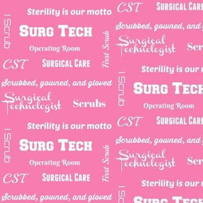 CST, Surg Tech - pink