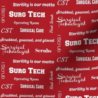 CST, Surg Tech - red