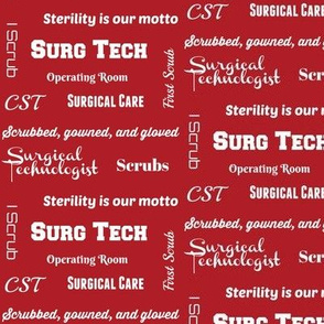 CST, Surg Tech - red