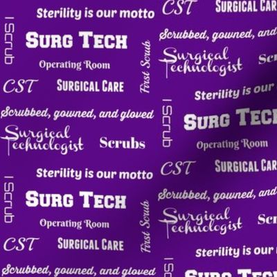 CST, Surg Tech - purple