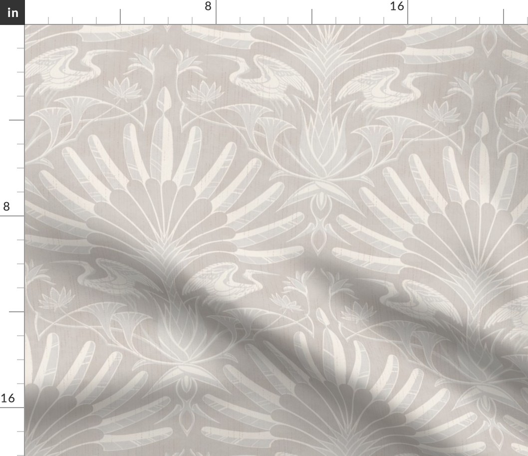 Nile River Bank damask (ivory)