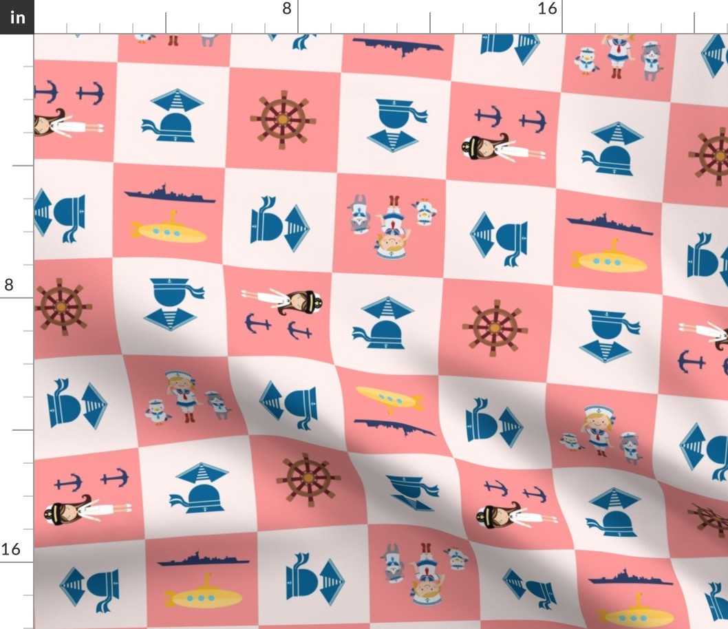 Little Navy Girl Quilt