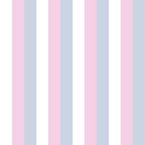 White Pink Blue Stripes