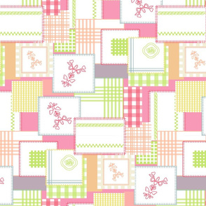 pink french patchwork