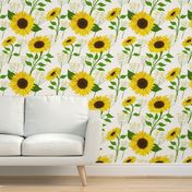 Seamless floral pattern-9. Sunflowers.