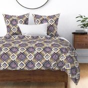 12 inch Floral patchwork quilt 3d print with paisley pattern f13_17-1