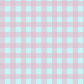 Gingham Pattern - Blue&Pink