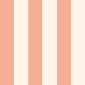 WIDE STRIPE - RHODODENDRON COLLECTION (BLUSH CORAL)