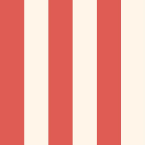 WIDE STRIPE - RHODODENDRON COLLECTION (DEEP CORAL)