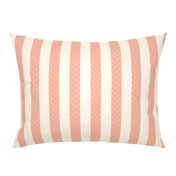 CHEVRON STRIPE - RHODODENDRON COLLECTION (BLUSH CORAL)