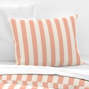 CHEVRON STRIPE - RHODODENDRON COLLECTION (BLUSH CORAL)