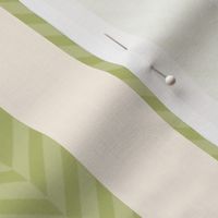 CHEVRON STRIPE - RHODODENDRON COLLECTION (CELERY GREEN)