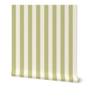 CHEVRON STRIPE - RHODODENDRON COLLECTION (CELERY GREEN)