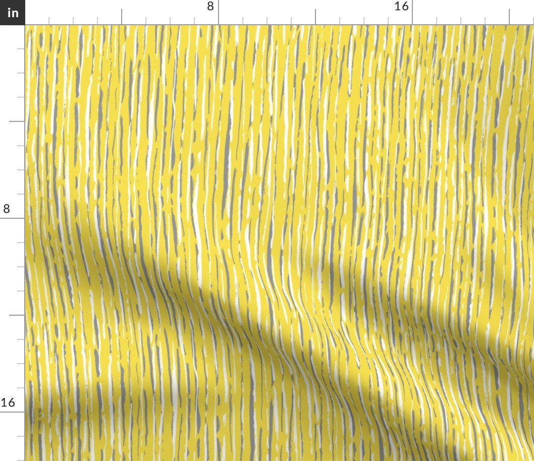 Stratchy Stripe in Gray over Yellow