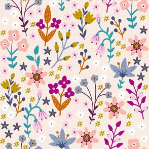 bright flowers print-panna