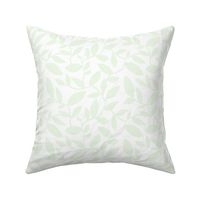 Orchard - Botanical Leaves Simplified White Green HEX CODE F1F8E9  Regular Scale