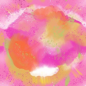 Pink Explosion Watercolor