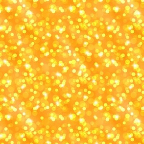 Small Sparkly Bokeh Pattern - Radiant Yellow Color