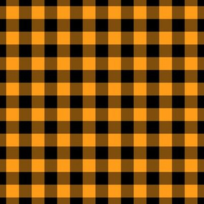 Gingham Pattern - Radiant Yellow and Black