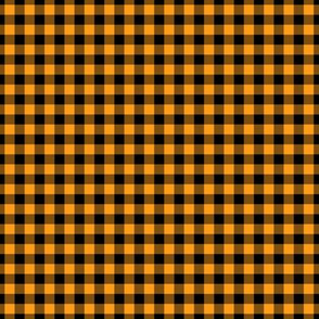 Small Gingham Pattern - Radiant Yellow and Black