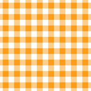 Gingham Pattern - Radiant Yellow and White