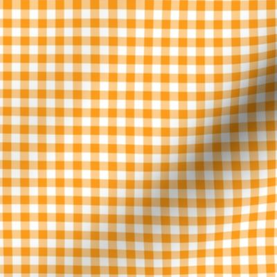 Small Gingham Pattern - Radiant Yellow and White