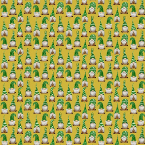 Green Gnomes on Gold - extra small scale
