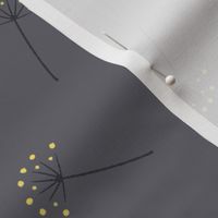 Dandelion Yellow on Grey Background Pantone 2021