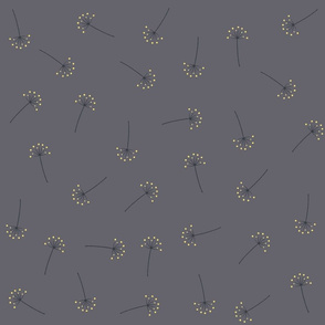 Dandelion Yellow on Grey Background Pantone 2021