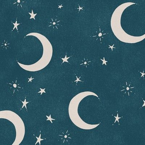 Goodnight Sky - silver moon 