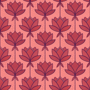 Japanese lotus - red