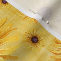 sunflower golden linen