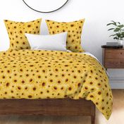 sunflower golden linen