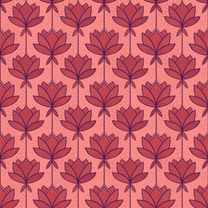 Japanese lotus - red - small