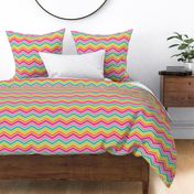 Bigger Rainbow Chevron Party Zig Zag Stripes