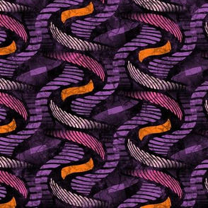 ★ SPRINGING UP ★ Purple and Pink + Orange - Medium Scale / Collection African Batik - Wax Inspired Prints