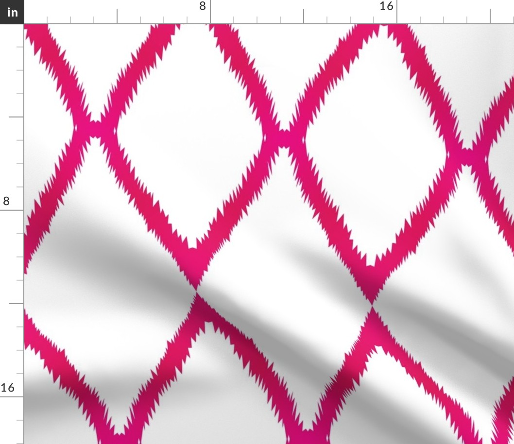 Pink Ikat Chevron