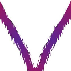 Purple Ikat Chevron